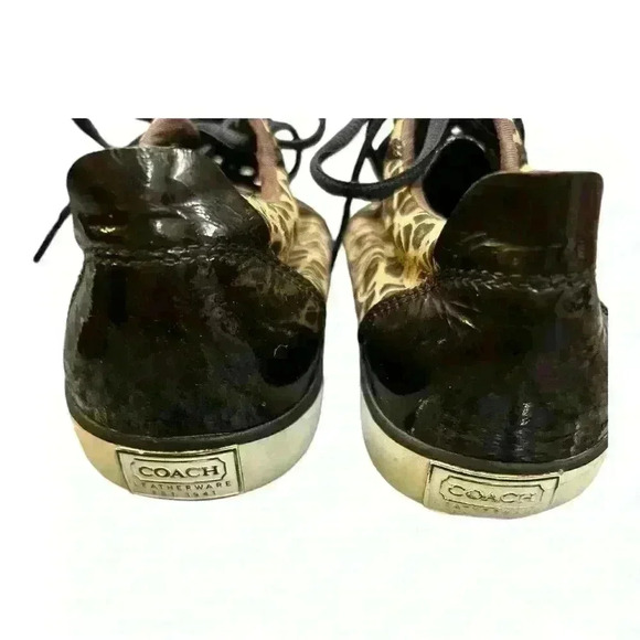 COACH Barrett Cheetah Print sneakers Size 6 B Women pre-loved good condition - Picture 7 of 12